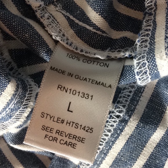 Charlotte Russe Crop Top Striped Zipper sz Large - Picture 6 of 8